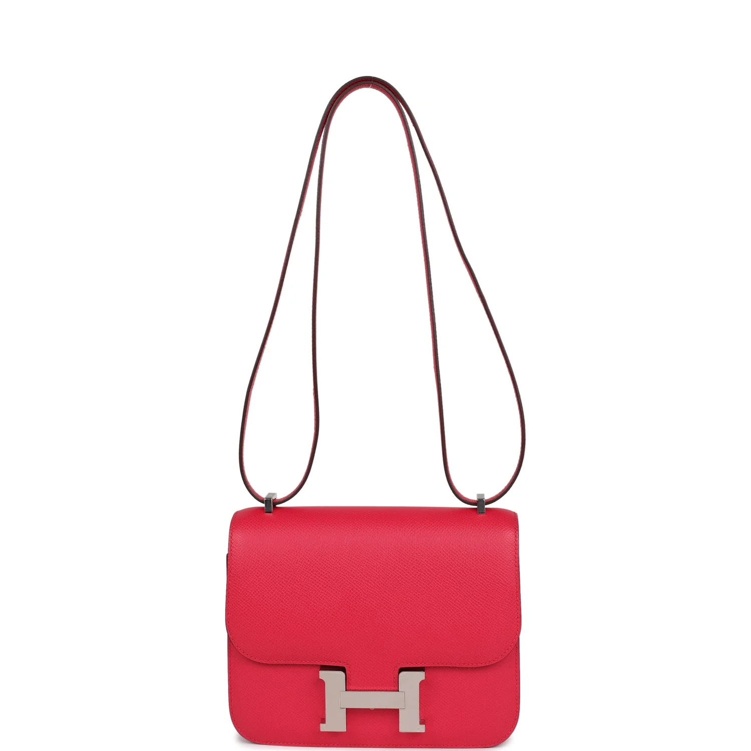 Hermes Constance 18 Rose Extreme Epsom Palladium Hardware - Image 7