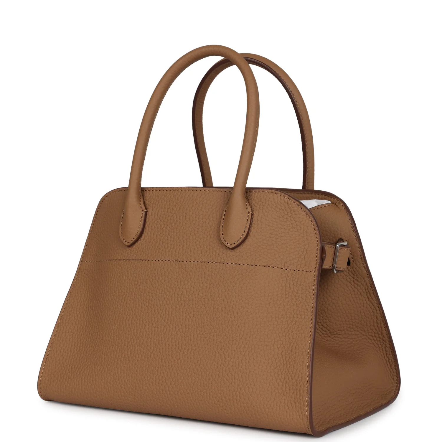 The Row Soft Margaux 10 Bag Sandpit Calfskin Silver Hardware - Image 6